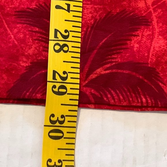 Rima Hawaiian Button Down Shirt Mens Large  Red with Cars and Palm Trees - Picture 6 of 7